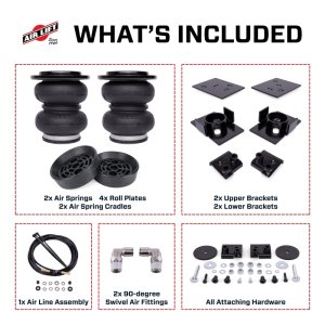 Jeep Gladiator Suspension Leveling Kit - Air Lift - LoadLifter 5000 Air Spring Kit with Universal Air Spring Cradles - `20-`25